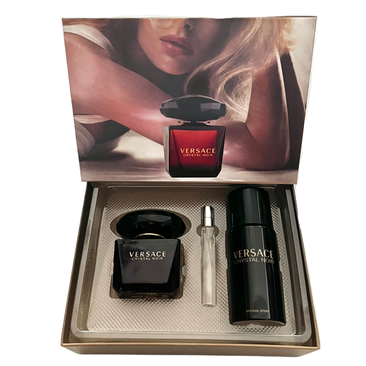 VERSACE CRYSTAL NOIR GIFT SET